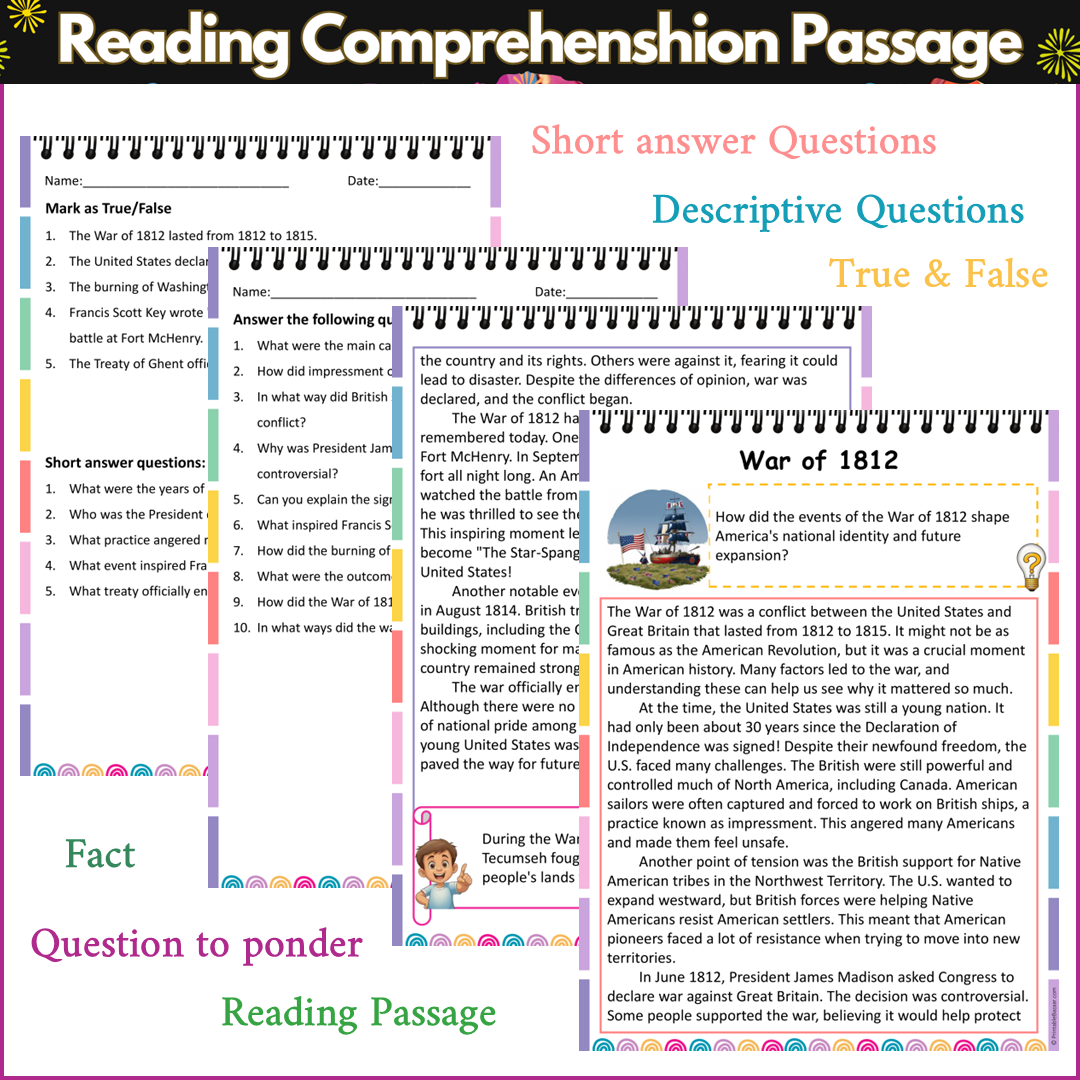 War of 1812 | Reading Comprehension Passage and Questions