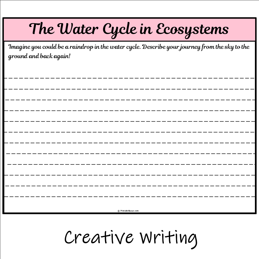 The Water Cycle in Ecosystems | Main Idea and Supporting Details Reading Passage and Questions