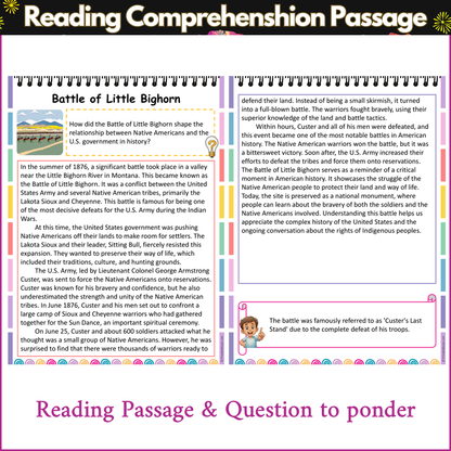 Battle of Little Bighorn | Reading Comprehension Passage and Questions