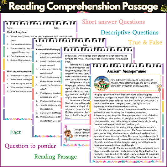 Ancient Mesopotamia | Reading Comprehension Passage and Questions