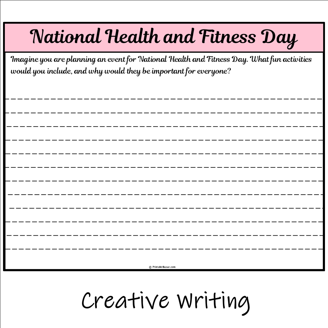 National Health and Fitness Day | Main Idea and Supporting Details Reading Passage and Questions