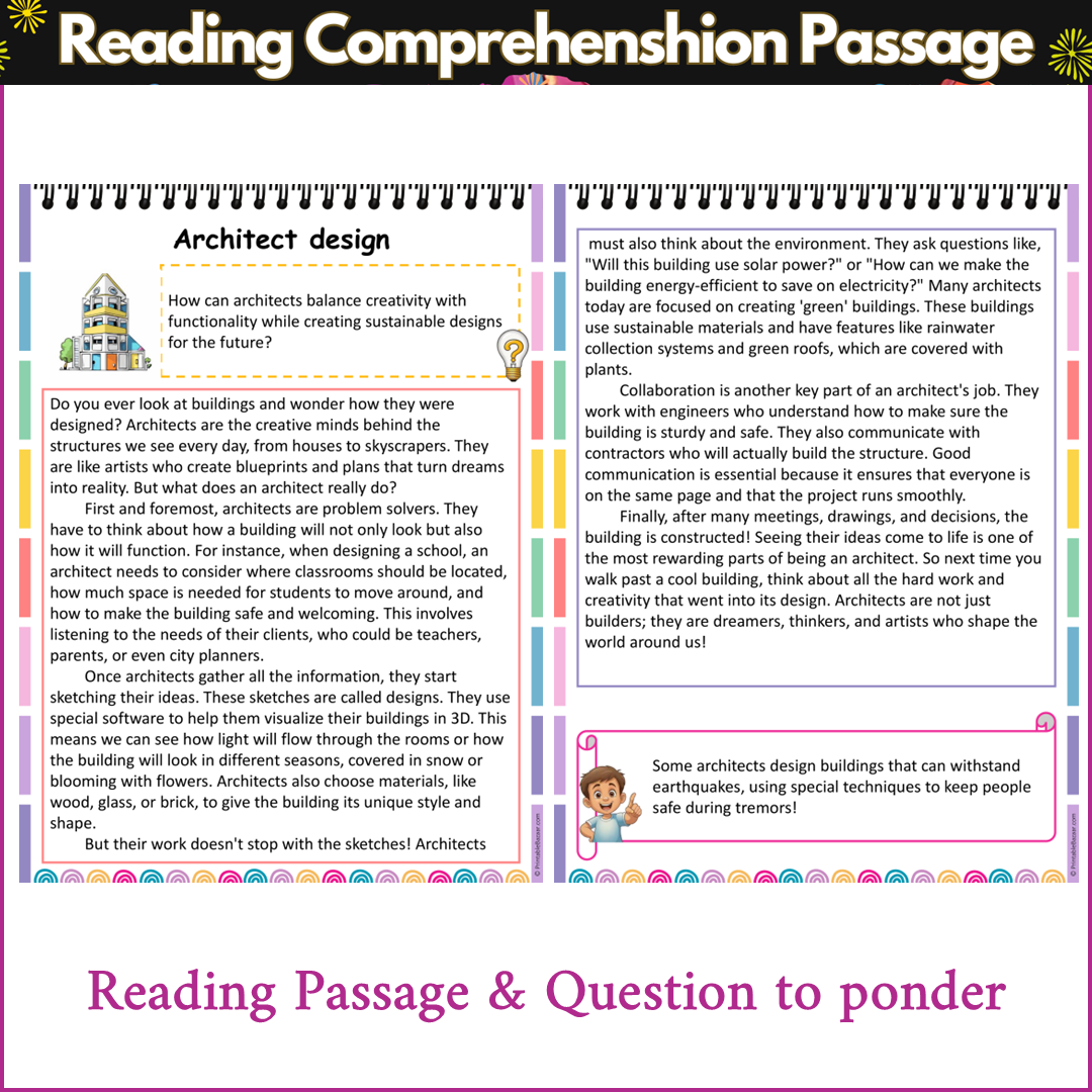 Architect design | Reading Comprehension Passage and Questions