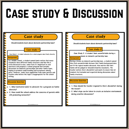 Should students learn about domestic partnership laws? | Debate Case Study Worksheet