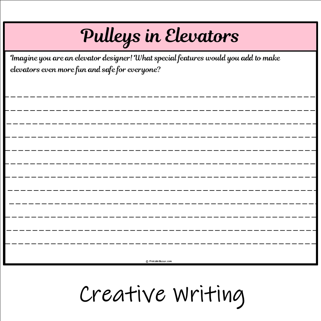 Pulleys in Elevators | Main Idea and Supporting Details Reading Passage and Questions