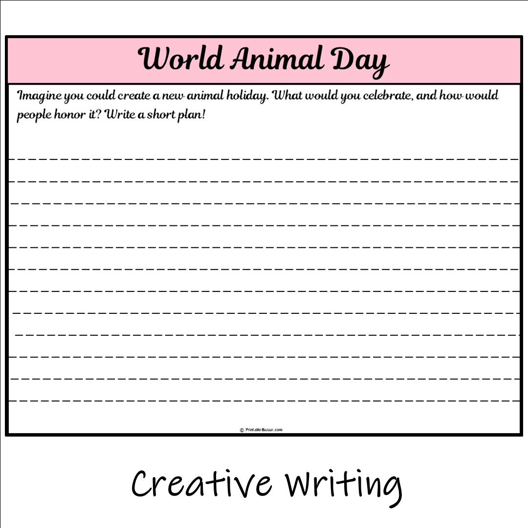 World Animal Day | Main Idea and Supporting Details Reading Passage and Questions