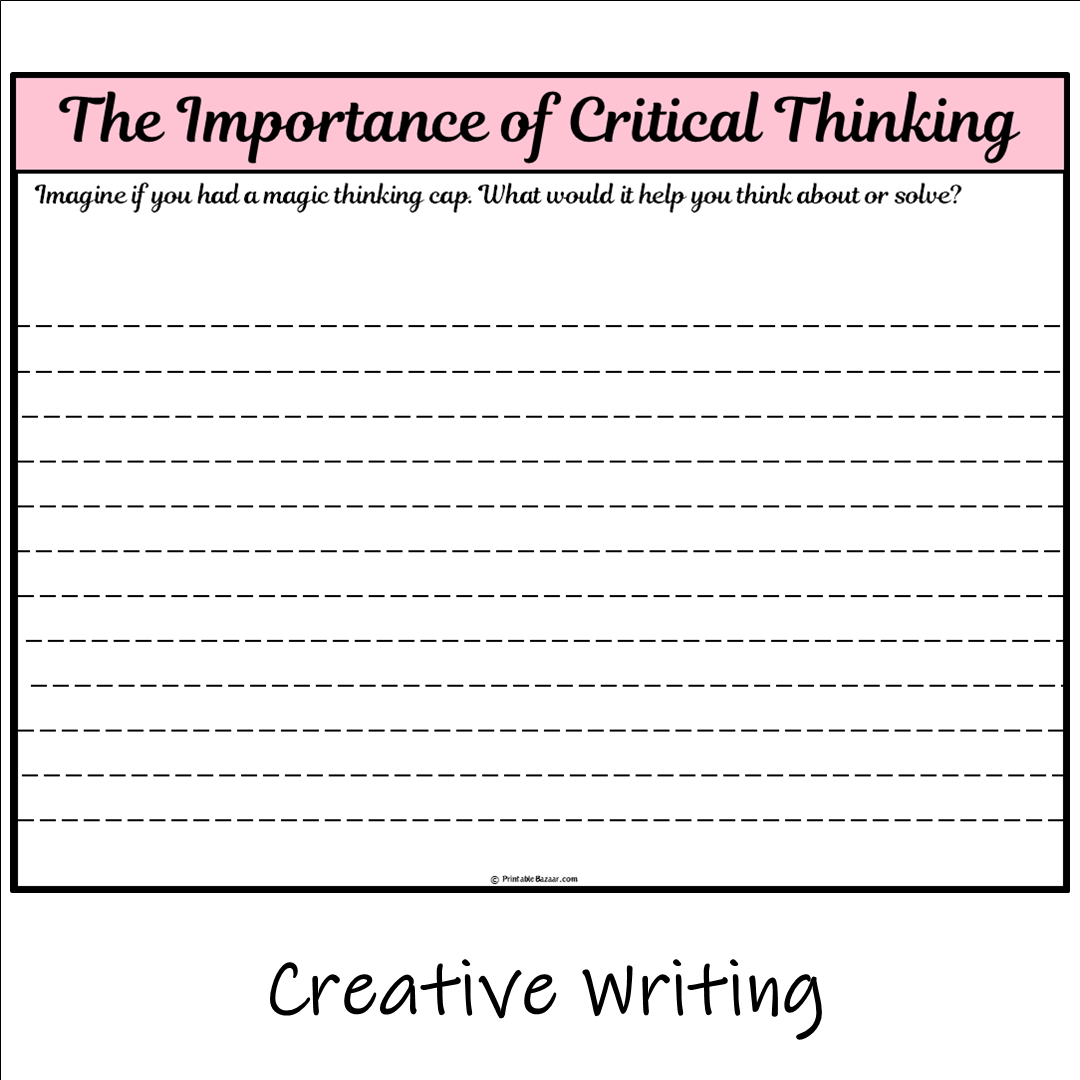 The Importance of Critical Thinking | Main Idea and Supporting Details Reading Passage and Questions