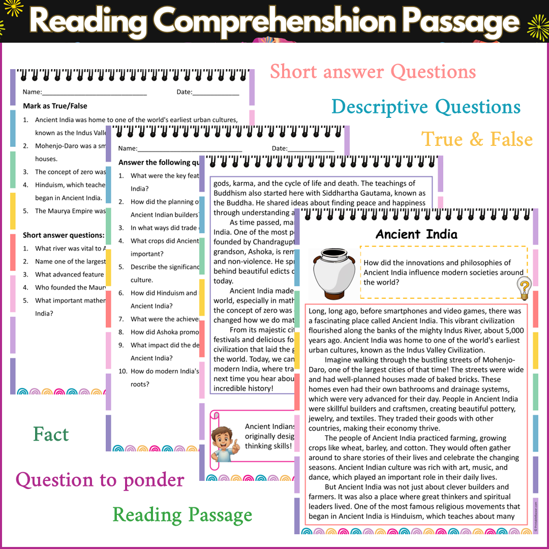 Ancient India | Reading Comprehension Passage and Questions