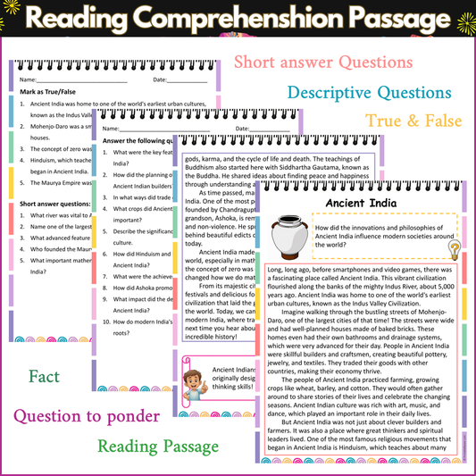 Ancient India | Reading Comprehension Passage and Questions