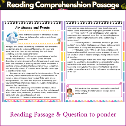 Air Masses and Fronts | Reading Comprehension Passage and Questions