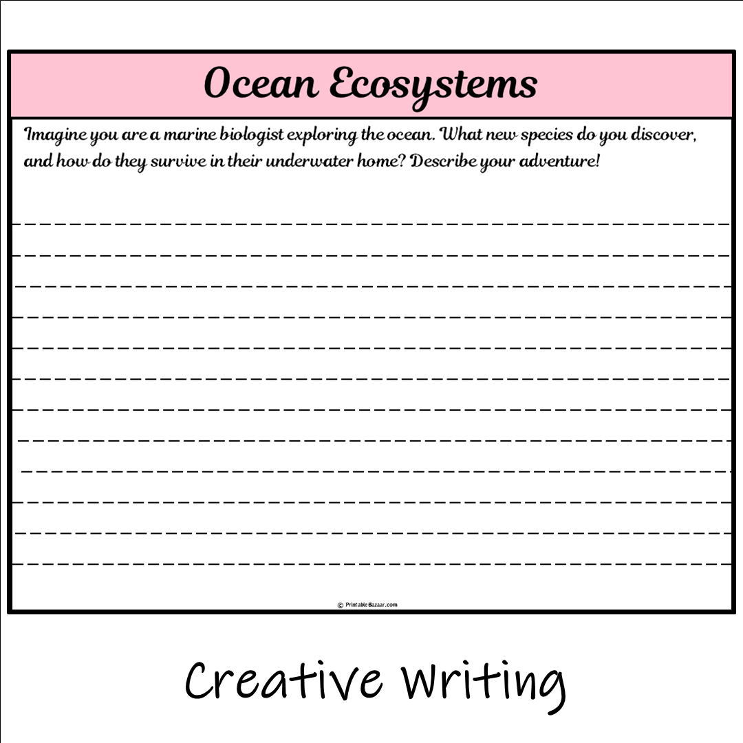 Ocean Ecosystems | Main Idea and Supporting Details Reading Passage and Questions