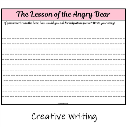 The Lesson of the Angry Bear | Main Idea and Supporting Details Reading Passage and Questions