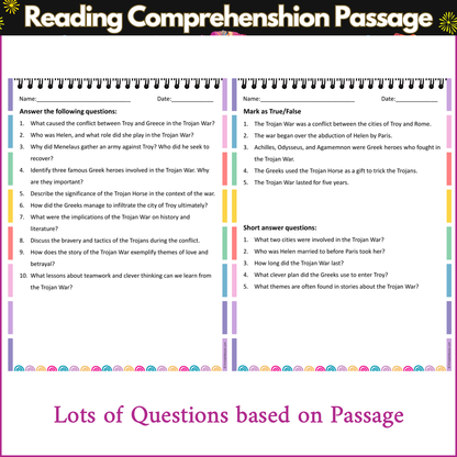 Trojan War | Reading Comprehension Passage and Questions