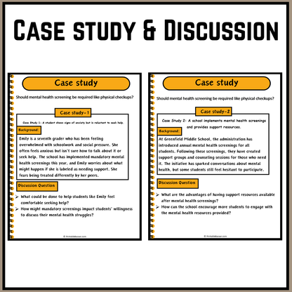 Should mental health screening be required like physical checkups? | Debate Case Study Worksheet