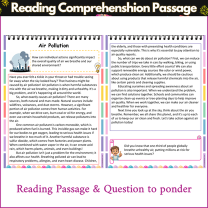 Air Pollution | Reading Comprehension Passage and Questions