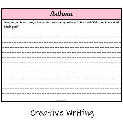 Asthma | Main Idea and Supporting Details Reading Passage and Questions