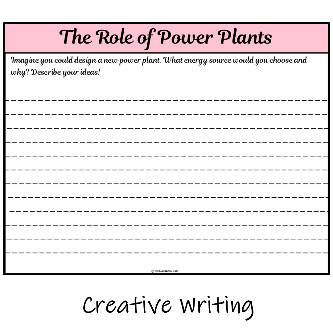 The Role of Power Plants | Main Idea and Supporting Details Reading Passage and Questions