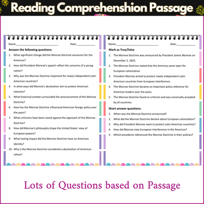 The Monroe Doctrine | Reading Comprehension Passage and Questions