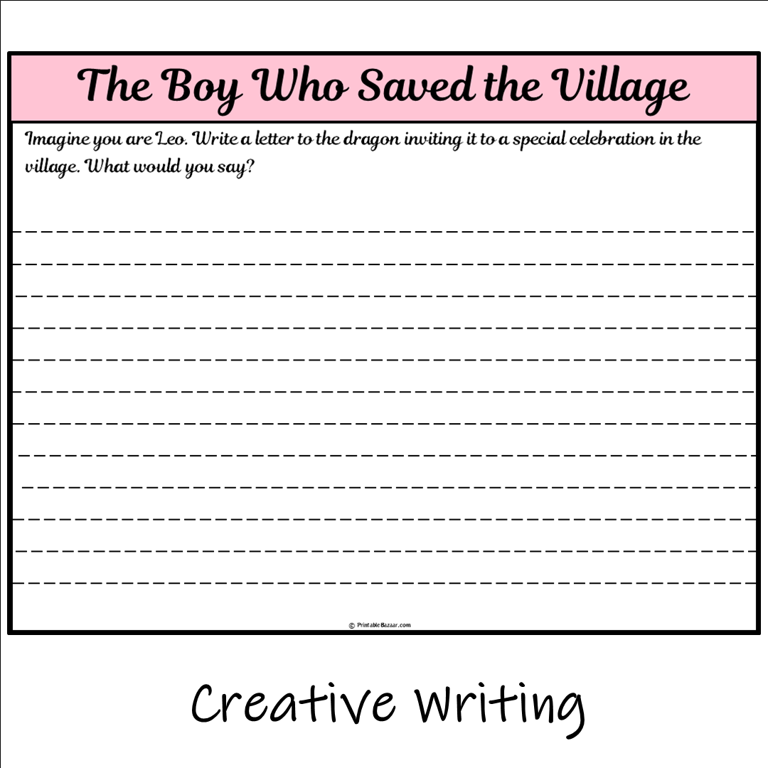 The Boy Who Saved the Village | Main Idea and Supporting Details Reading Passage and Questions