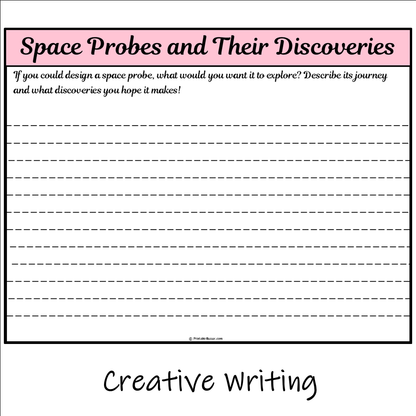 Space Probes and Their Discoveries | Main Idea and Supporting Details Reading Passage and Questions