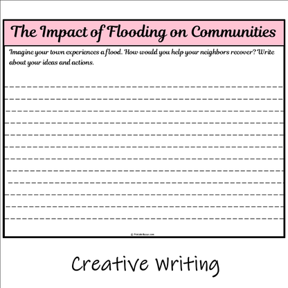 The Impact of Flooding on Communities | Main Idea and Supporting Details Reading Passage and Questions