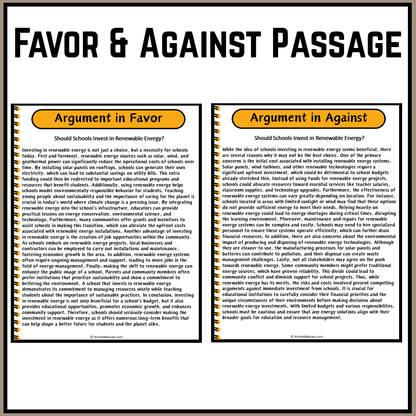 Should Schools Invest in Renewable Energy? | Debate Case Study Worksheet