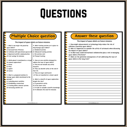 The impact of space debris on future missions | Debate Case Study Worksheet