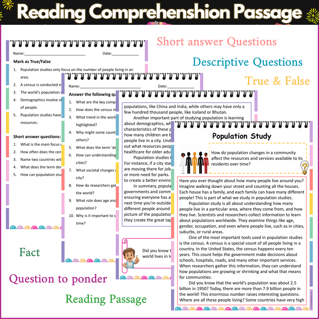 Population Study | Reading Comprehension Passage and Questions