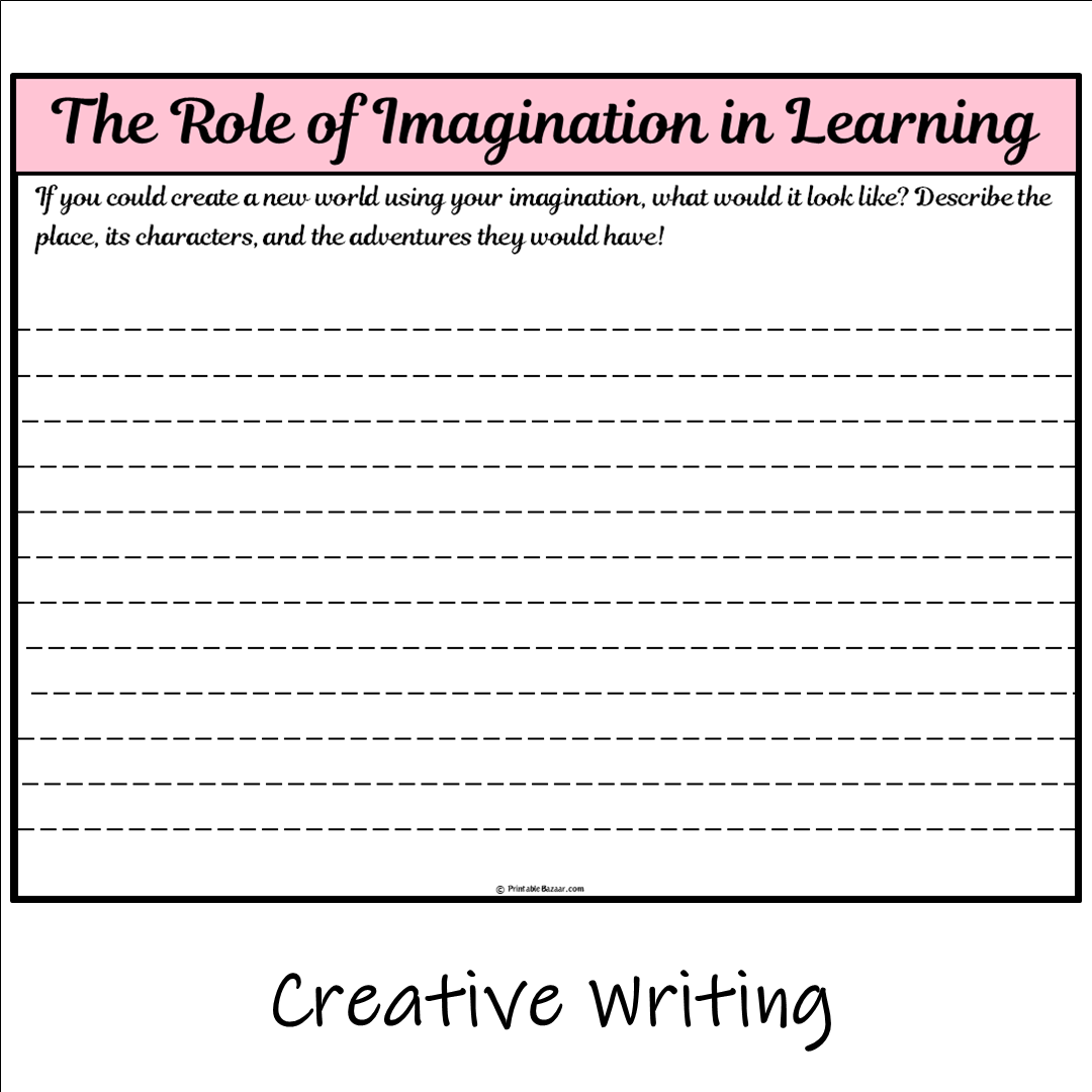 The Role of Imagination in Learning | Main Idea and Supporting Details Reading Passage and Questions