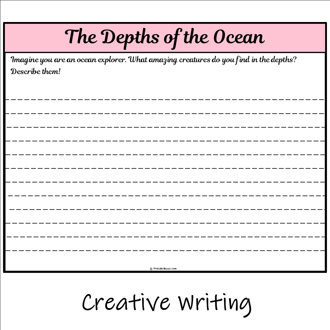 The Depths of the Ocean | Main Idea and Supporting Details Reading Passage and Questions