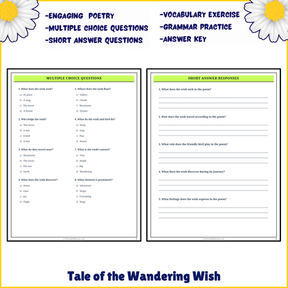 Tale of the Wandering Wish | Poem Grammar Worksheet Printable Activity