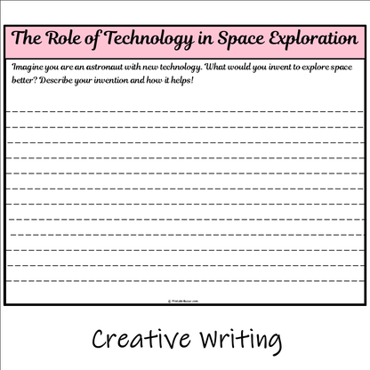 The Role of Technology in Space Exploration | Main Idea and Supporting Details Reading Passage and Questions