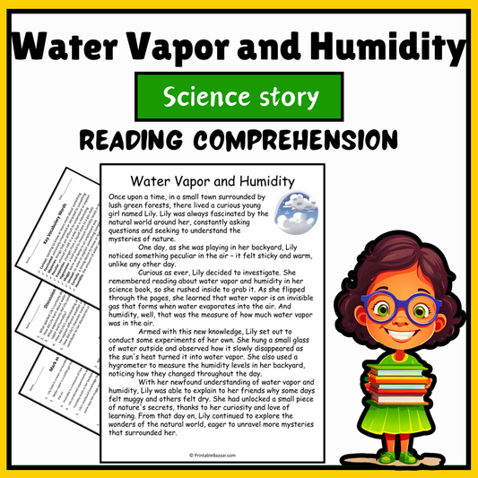 Water Vapor and Humidity | Science Story Reading Comprehension Activity