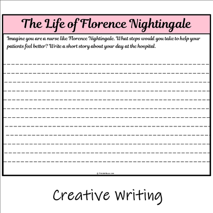 The Life of Florence Nightingale | Main Idea and Supporting Details Reading Passage and Questions
