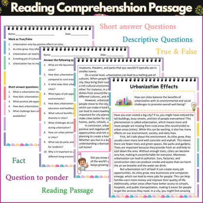 Urbanization Effects | Reading Comprehension Passage and Questions