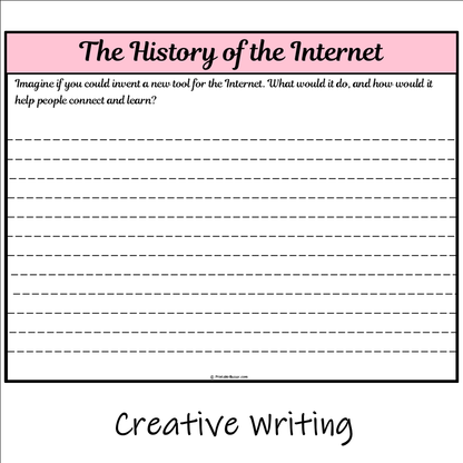 The History of the Internet | Main Idea and Supporting Details Reading Passage and Questions