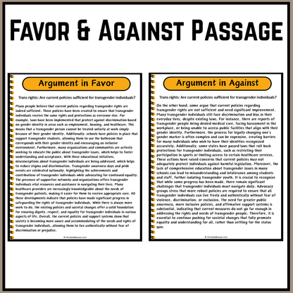 Trans rights: Are current policies sufficient for transgender individuals? | Debate Case Study Worksheet