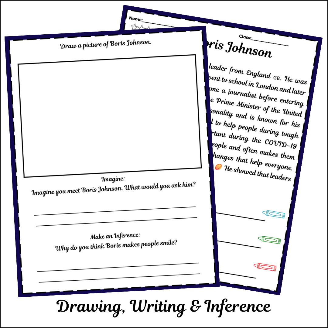 Boris Johnson | Short Reading Comprehension Creative Worksheet