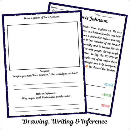 Boris Johnson | Short Reading Comprehension Creative Worksheet
