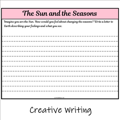 The Sun and the Seasons | Main Idea and Supporting Details Reading Passage and Questions