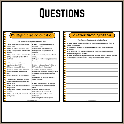 The future of sustainable aviation fuels | Debate Case Study Worksheet