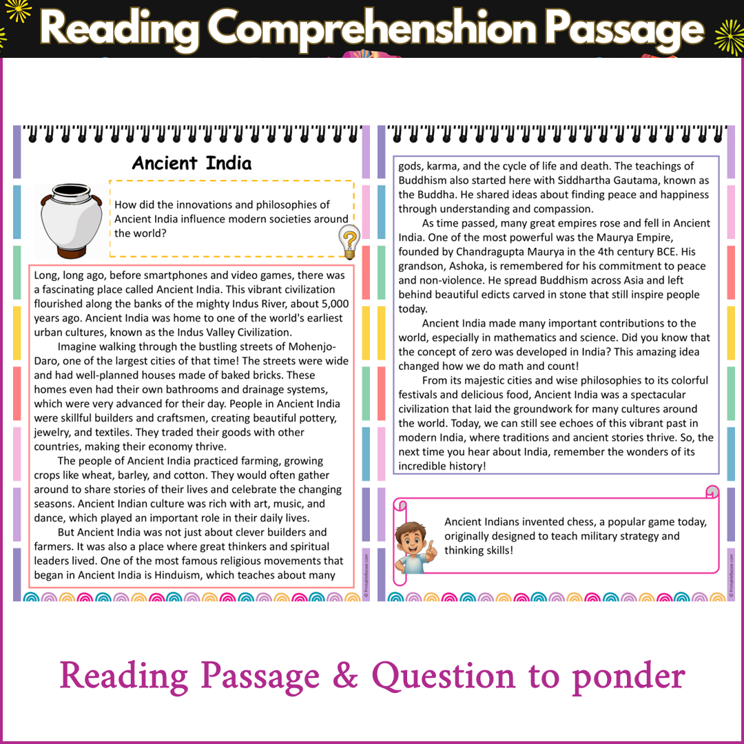 Ancient India | Reading Comprehension Passage and Questions