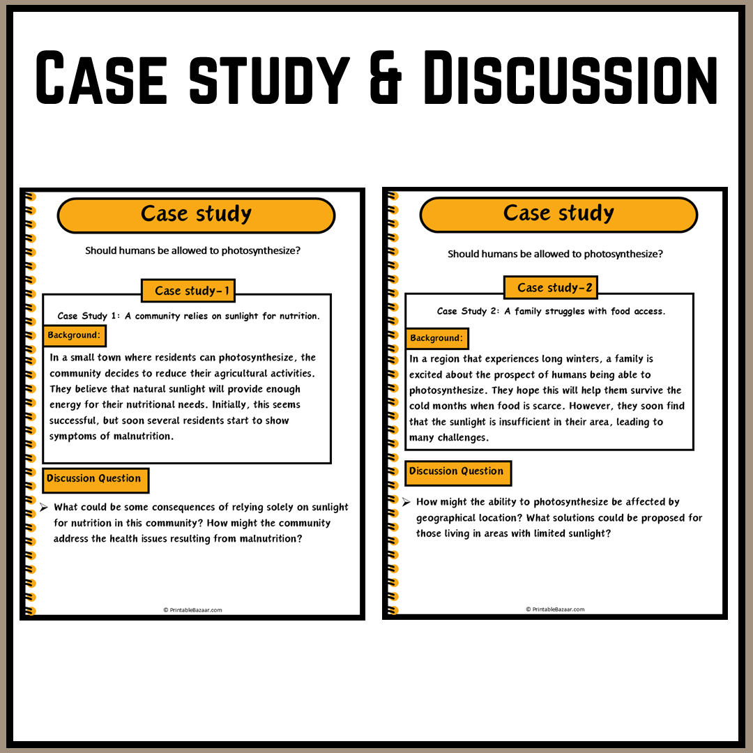 Should humans be allowed to photosynthesize? | Debate Case Study Worksheet