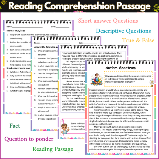 Autism Spectrum | Reading Comprehension Passage and Questions
