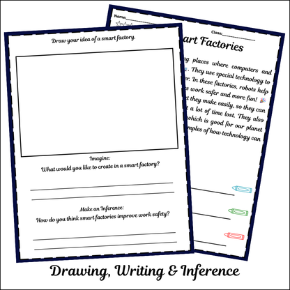 Smart Factories | Short Reading Comprehension Creative Worksheet