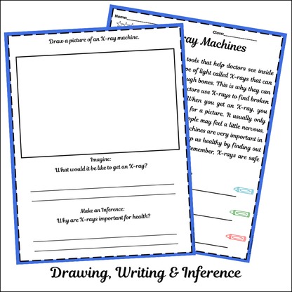 X-ray Machines | Short Reading Comprehension Creative Worksheet