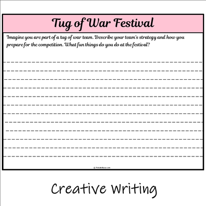 Tug of War Festival | Main Idea and Supporting Details Reading Passage and Questions