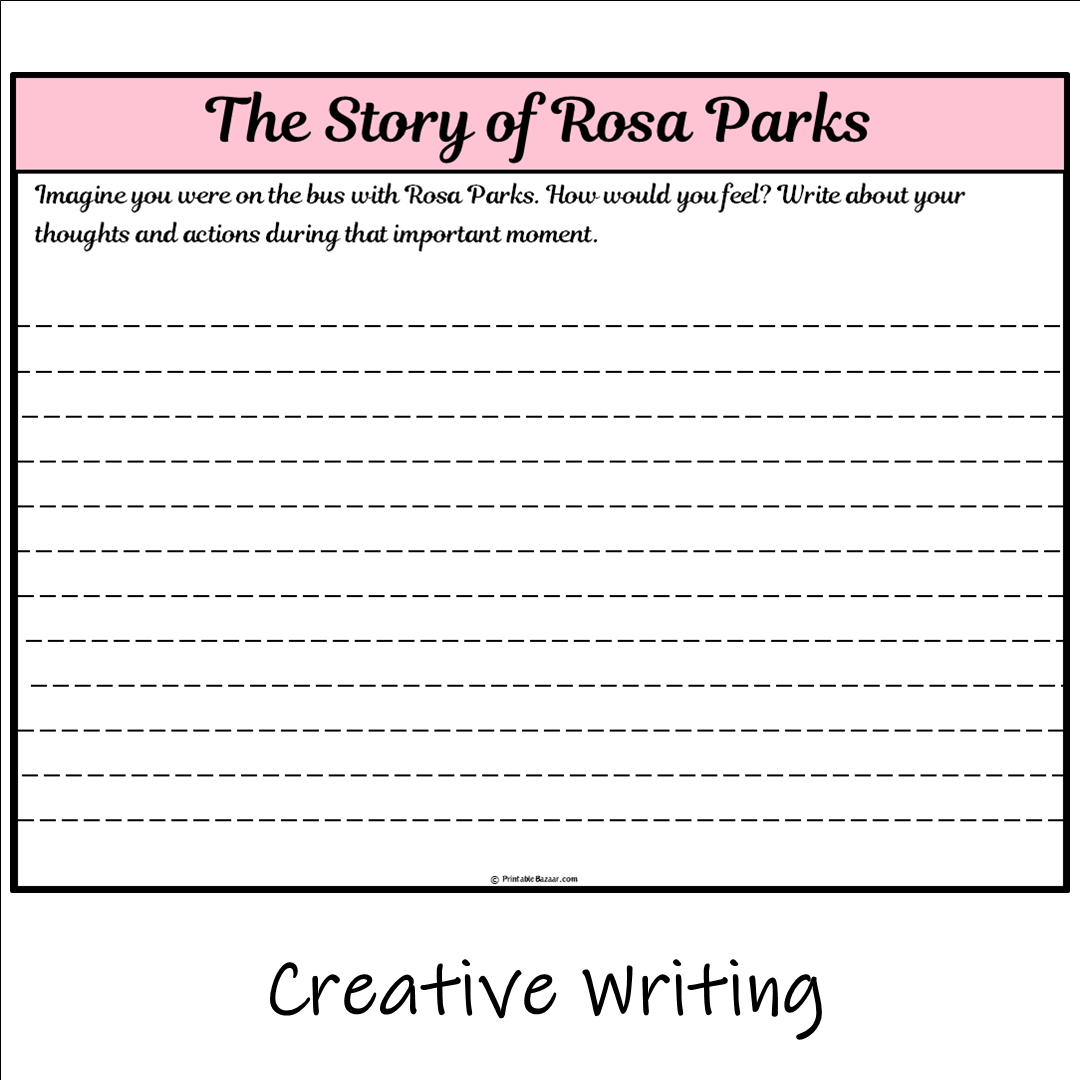 The Story of Rosa Parks | Main Idea and Supporting Details Reading Passage and Questions