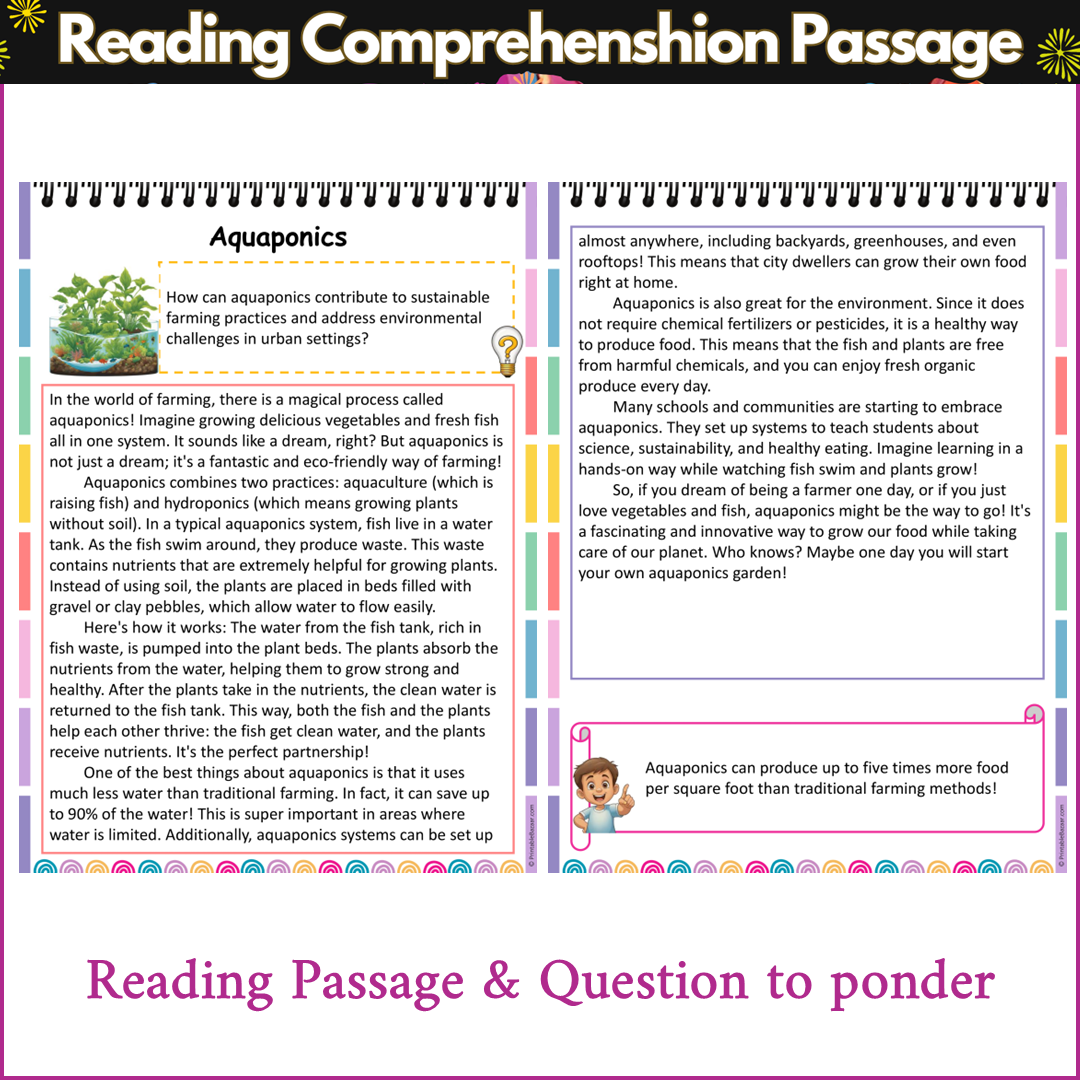 Aquaponics | Reading Comprehension Passage and Questions