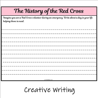 The History of the Red Cross | Main Idea and Supporting Details Reading Passage and Questions