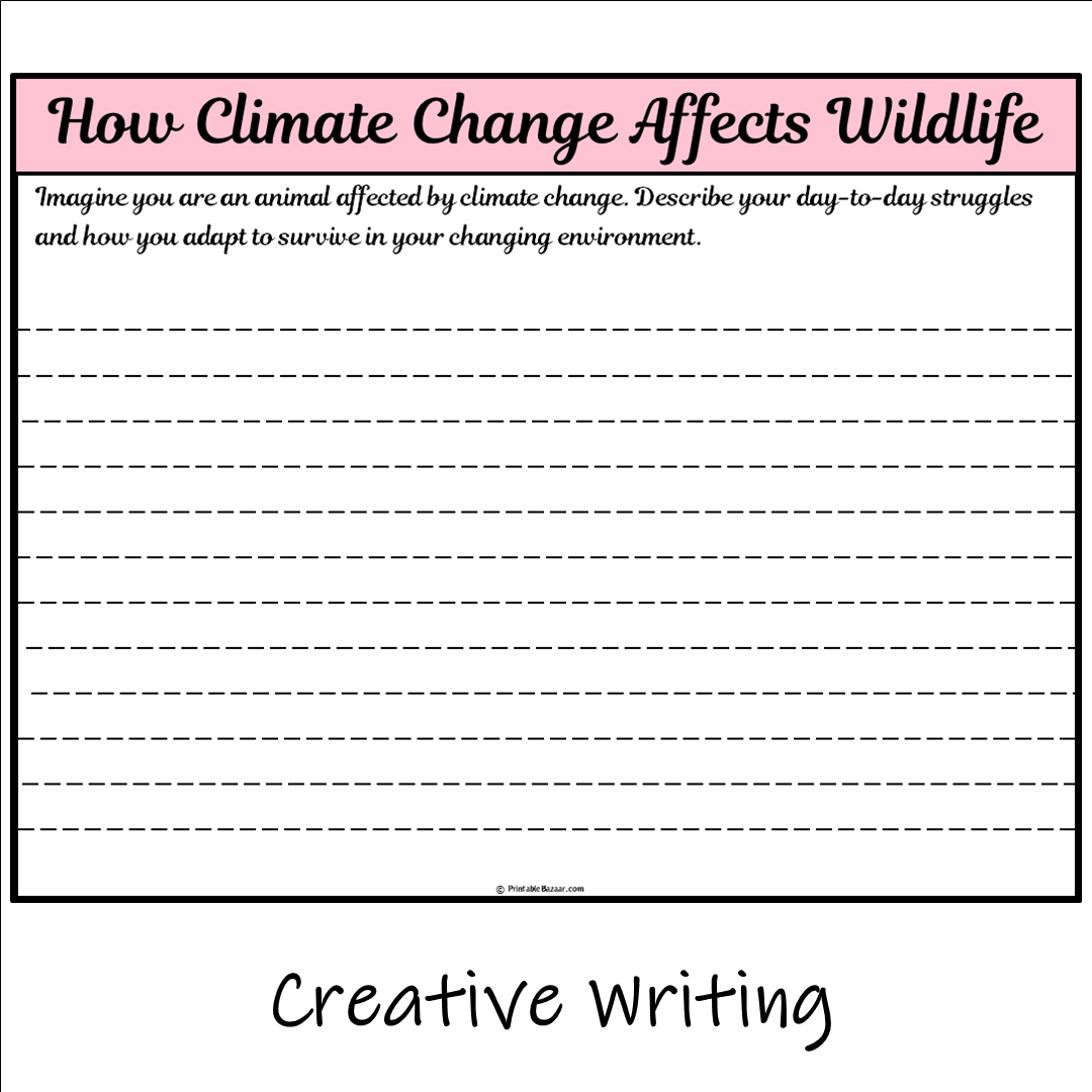 How Climate Change Affects Wildlife | Main Idea and Supporting Details Reading Passage and Questions